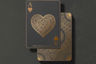 design custom playing cards, poker decks and card box artwork