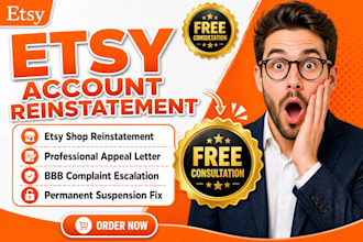 help with etsy account reinstatement suspension appeal and shop recovery