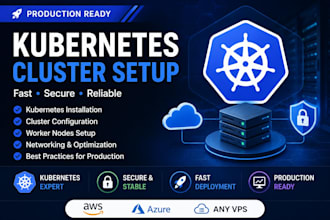 deploy and configure kubernetes cluster on AWS azure or vps