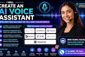 create an ai voice assistance sierra cognigy polyai deepgram fin cartesia retell