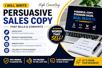 write persuasive sales copy for your business