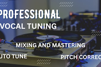 autotune, time align, melodyne, pitch correct, mix and master your vocals