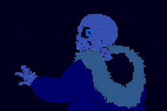 custom simple pixel art made by human