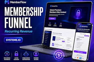 create a systeme io membership and subscription funnel