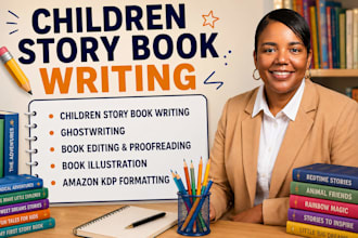 ghostwrite kids story, children book, picture book, story writer