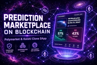 create a polymarket style prediction trading dapp on polygon