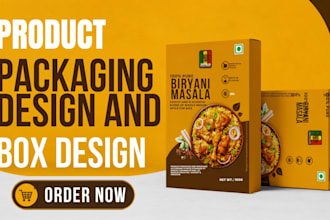 design premium product box packaging and box design