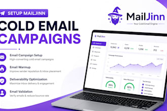 setup mailjinn cold email campaign email warmup deliverability email validation