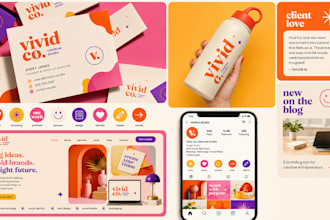design logo brand identity branding kit and brand style guide