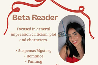 im going to read the beta version of your story and give honest feedback