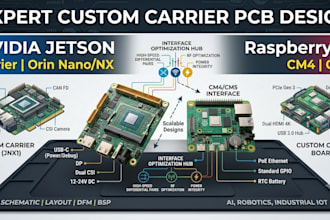 create nvidia jetson xavier, orin and raspberry pi cm4 cm5 carrier pcb