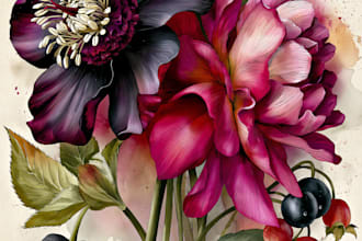 design elegant botanical illustrations for your prints