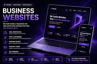 build a clean and responsive company website