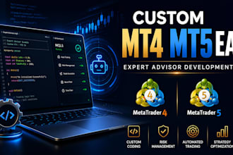 develop your mt4 mt5 expert advisor eas and indicator