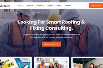design squarespace roofing website roof repair contrator website
