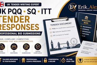 complete UK pqq, sq and itt tender responses and bid submission