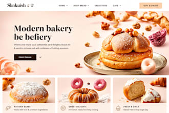 design bakery shopify cake cookies store chocolate pastries bakery food website