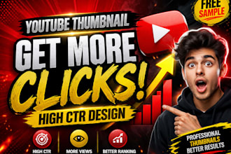 design eye catching youtube thumbnails for high CTR