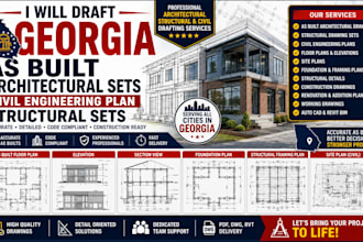 draft georgia as built architectural sets civil engineering plan structural sets