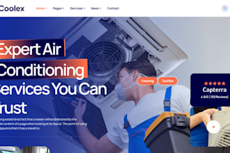 design squarespace hvac website heating repair ac repair contractor website