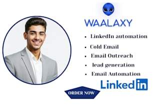 setup waalaxy linkedin automation cold email outreach email outreach