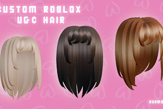create custom roblox ugc hair in blender