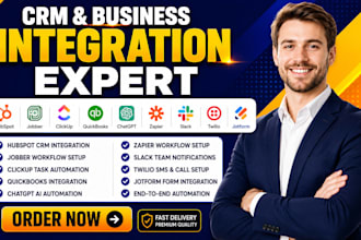 integrate hubspot jobber clickup quickbook chatgbt zapier slack twilio jotform