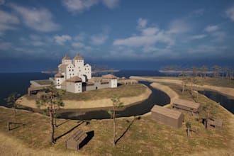 design 3d environment 3d game environment unreal engine terrain virtual world