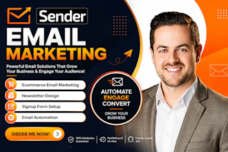 setup sender net email automation workflow drip campaign and newsletter