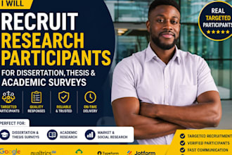recruit research participants for dissertation thesis and academic surveys