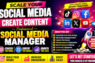 scale your social media create content social media manager