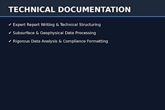 process technical data and write professional technical documentation