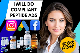 social media marketing for peptide biotech brands peptide ads fb ig ads campaign