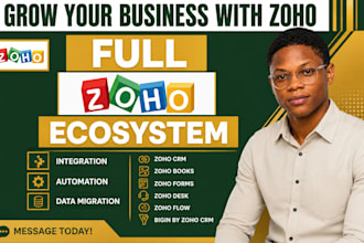 zoho crm zoho creator, one, deluge zoho fsm accounting books inventory analytics