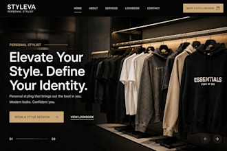 build wix personal stylist website fashion website clothing street wear website