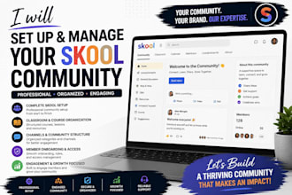 create and set up your skool community professionally