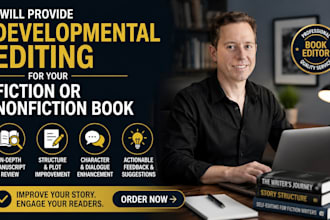 do developmental editing for your fiction or nonfiction book