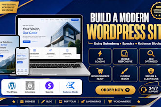 build fast wordpress website using gutenberg, spectra and kadence blocks