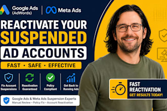 reactivate your suspended google ads adwords account, suspension fix, meta ads