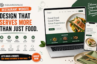 build food squarespace restaurant business  website design