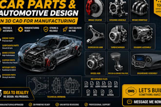 design car parts automotive component vehicle parts and accessories for 3d print