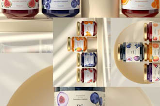 design bottle label, jar label and product packaging design for any brand