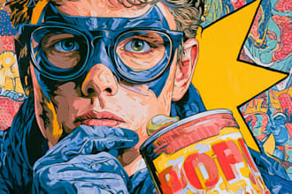 create a unique street pop art collage