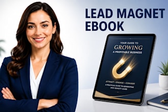 write and design a lead magnet ebook for servicem8 and medical
