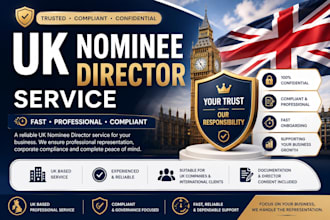 provide a trusted UK nominee director service fast and compliant
