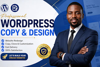 copy clone wordpress website or duplicate any site using elementor