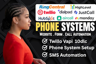 integrate aircall ringcentral, twilio, justcall, dialpad hubspot monday ghl odoo