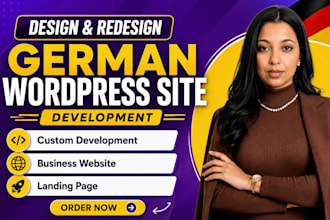 design german wordpress website development redesign business website developer
