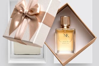 design luxury perfume logo label and packaging branding