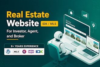 build modern real estate wordpress website with idx, mls and property listings